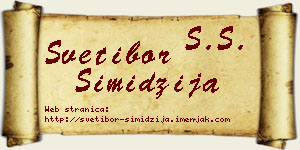 Svetibor Simidžija vizit kartica